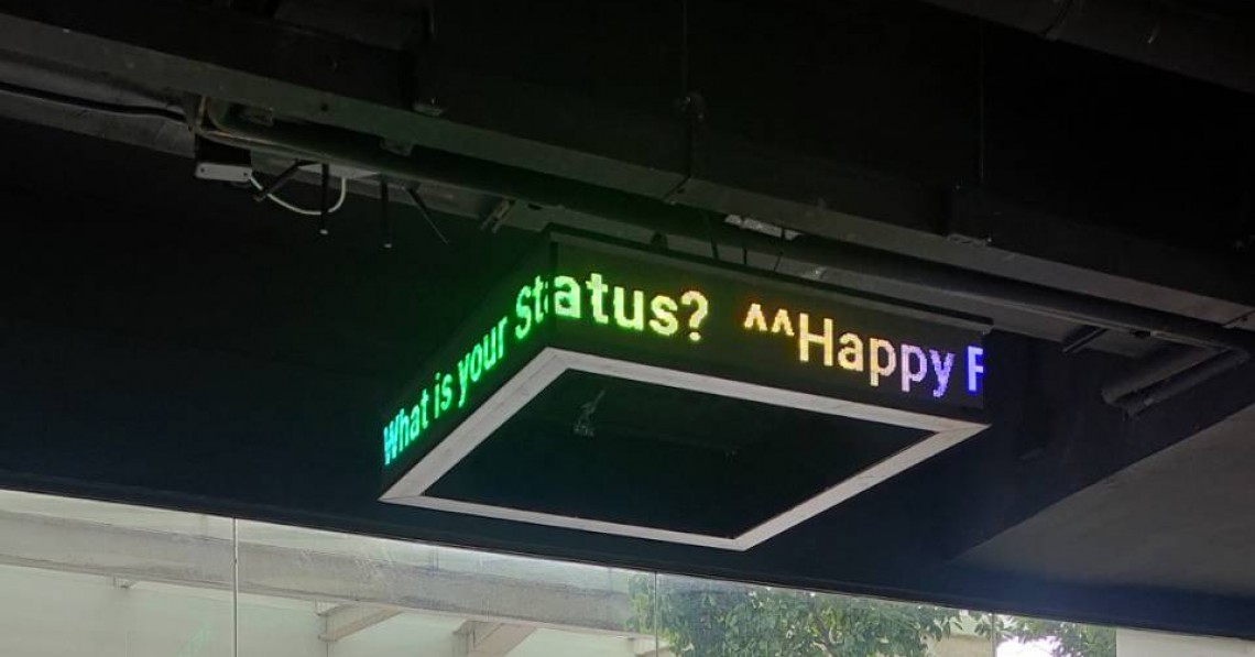 ป้ายไฟวิ่ง scrolling sign full color jled 1